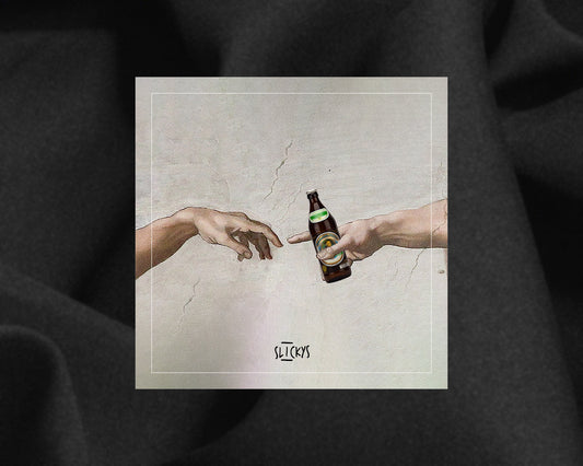 Alle drei Sticker Motive